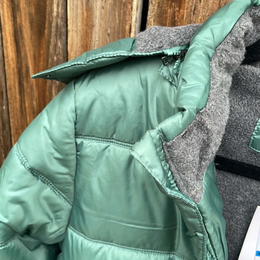Calvin Klein Puffer Coat Jacket XL Spruce Green Hood Nwt New Ladies CK - Picture 5 of 8